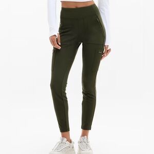 ATHLETA Headlands Hybrid High Rise Cargo Tight Leggings | Aspen Olive  8 #982353